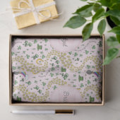 Roze, Schattige & Curvy St. Patrick's Day Tissue P Tissuepapier (Geschenk)