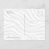 Roze schattige dieren, oerwoud safari 1ste verjaar uitnodiging briefkaart (Achterkant)