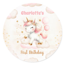 Roze Schattige Eenhoorn Magisch Meisje Verjaardag