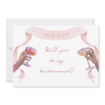 Roze Schattige Elegant Custom Bruidsmeisje Voorste