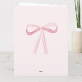 Roze Schattige Happy Easter Egg Fiance Vakantie Ka Kaart (Achterkant)