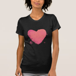 Roze Schattige Hart T-shirt