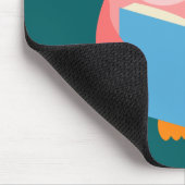 Roze schattige leesuil muismat (Hoek)