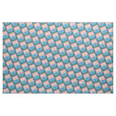 Roze schattige leesuil stof (Yard (91,4 cm))