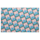 Roze schattige leesuil stof (Fat Quarter)