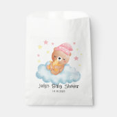 Roze Schattige Little Beer Baby shower Bedankzakje (Voorkant)