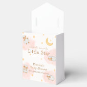 Roze Schattige Schaap Maan Sterren Meisje Baby sho Bedankdoosjes (Geopend)