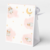 Roze Schattige Schaap Maan Sterren Meisje Baby sho Bedankdoosjes (Achterkant)