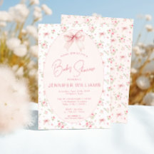 Roze Schattige Shabby Chic Roos Bow Baby Girl Show