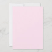 Roze schattige sparkle bow cocktail afstuderen kaart (Achterkant)
