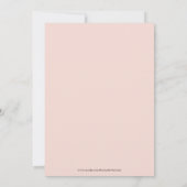 Roze Schattige Speels Bloemenboog Baby shower Kaart (Achterkant)