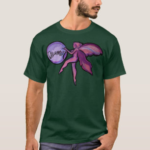 Roze schattige sprookdromers dromen op T-Shirt