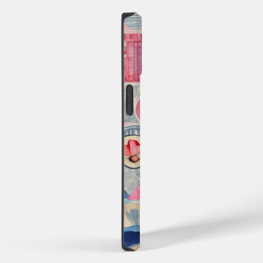 Roze Schattige Trendy Preppy Collage Scrapbook Case-Mate iPhone Case (Achterkant / Rechts)