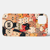 Roze Schattige Warm Te veel katten Aangepaste naam Case-Mate iPhone Case (Achterkant (horizontaal))