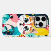 Roze Schattigee Cat Esthetische Telefoonhoes Case-Mate iPhone Case (Achterkant (horizontaal))