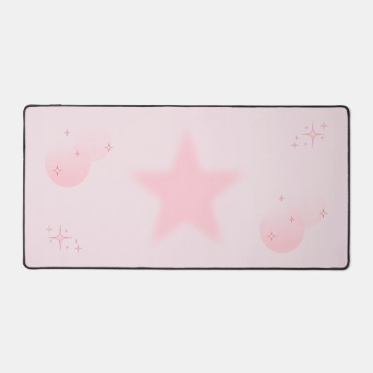 Roze Schattigee esthetische sprankeling Bureaumat (Voorkant)