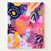 Roze Schattigee Girly School Sociale Angst Doodles Notitieboek (Achterkant)