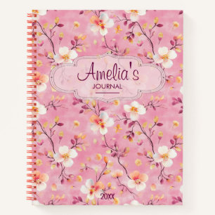 Roze Schattigee Girly Teen Sociale Angst Terug naa Notitieboek