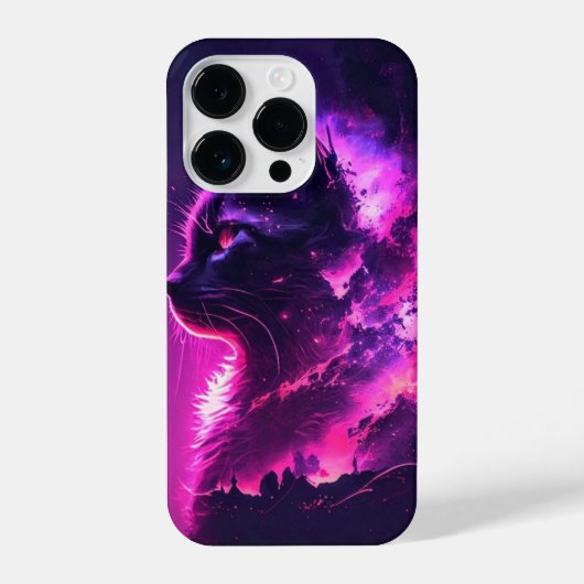 Roze Schattigee kat iPhone Hoesje (Achterkant)