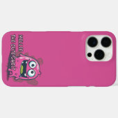 Roze Schattigee Kawaii Ghost Case-Mate iPhone Case (Achterkant (horizontaal))