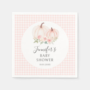 Roze Schattigee Little Pumpkin Gingham Baby Girl S Servet