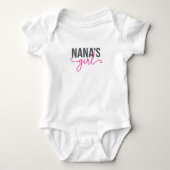 Roze Schattigee Nana's Girl Romper (Voorkant)
