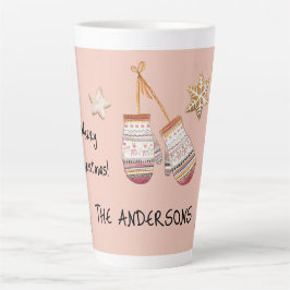 Roze Schattigee Waterverf Country Rustic Illustrat Latte Mok