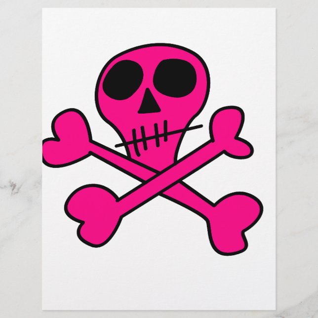 roze schedel (Voorkant)
