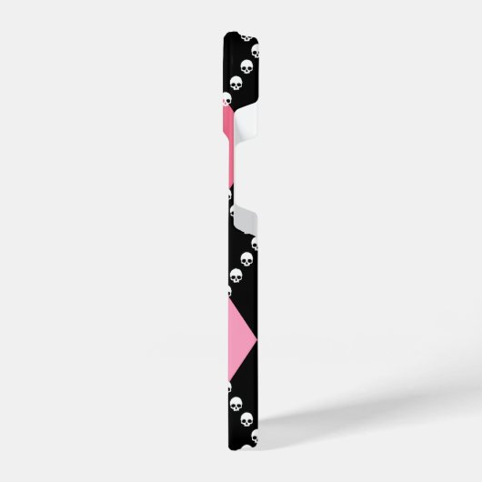 Roze schedel Argyle iPhone Hoesje (Linkerkant)