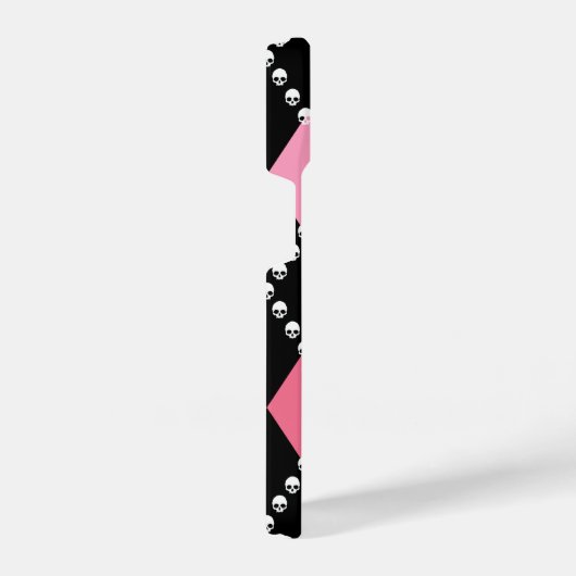 Roze schedel Argyle iPhone Hoesje (Rechterkant)