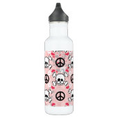 Roze schedel BPA vrij Waterfles (Rechts)