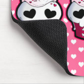 Roze schedel Cupcake Muismat (Hoek)