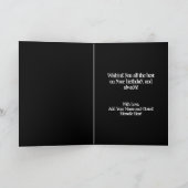 Roze Schedel en Kruisbeenderen Meisje Verjaardag K Kaart (Binnen)