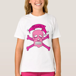 Roze schedel en kruisbeenderen T-shirts en cadeaut