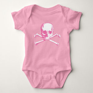 Roze schedel en kruisgraten romper