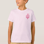 Roze schedel en uitsteeksels voor T-shirt (Voorkant)