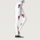 Roze schedel leggings (Rechts)