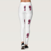 Roze schedel leggings (Achterkant)