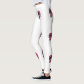 Roze schedel leggings (Links)