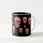 Roze schedel mok (Voorkant rechts)