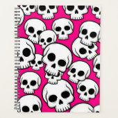 Roze Schedel Patroon Planner (Voorkant)