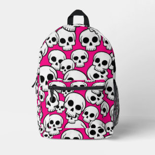 Roze Schedel Patroon Rugzak