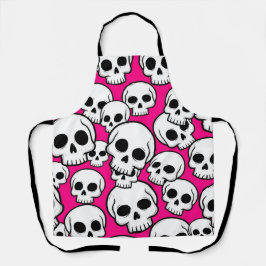 Roze Schedel Patroon Schort