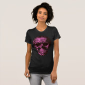 Roze schedel t-shirt (Voorkant volledig)