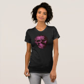 Roze schedel T-shirt (Voorkant volledig)