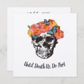 Roze Schedel - Tot de Dood Ons Scheidt Kaart (Voorkant / Achterkant)