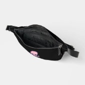 Roze Schedel zwarte heuptas Heuptasje (Open)