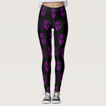 Roze schedel zwarte Leggings
