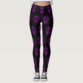 Roze schedel zwarte Leggings