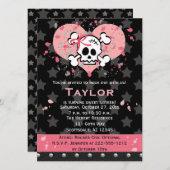 Roze schedeldoordringing kaart (Voorkant / Achterkant)